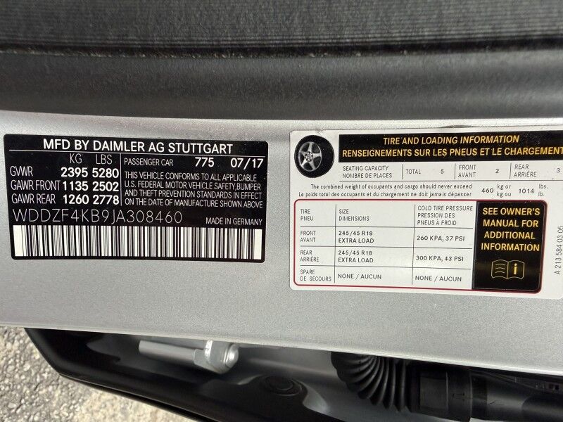 2018 Mercedes-Benz E-Class E 300 4MATIC Sedan AWD w/ AMG Line Arlington VA