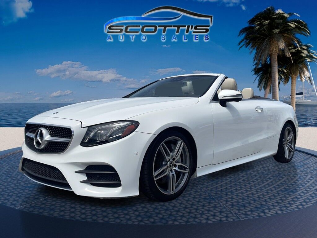 2018 Mercedes-Benz E-Class~AUTO START/STOP~BLIND SPOT WARNING~CONVERTIBLE SOFT TOP~DRIVER ASSISTANCE PACKAGE~HEATED SEATS~PREMIUM SOUND SYSTEM~SURROUND VIEW CAMERA E 400~CONVERTIBLE Sarasota FL