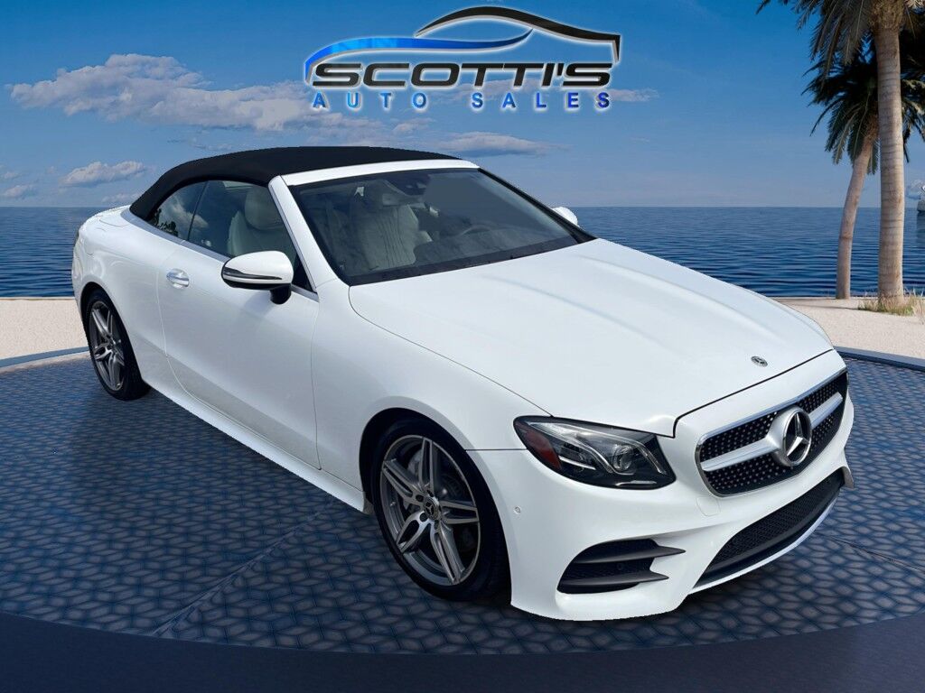 2018 Mercedes-Benz E-Class~AUTO START/STOP~BLIND SPOT WARNING~CONVERTIBLE SOFT TOP~DRIVER ASSISTANCE PACKAGE~HEATED SEATS~PREMIUM SOUND SYSTEM~SURROUND VIEW CAMERA E 400~CONVERTIBLE Sarasota FL