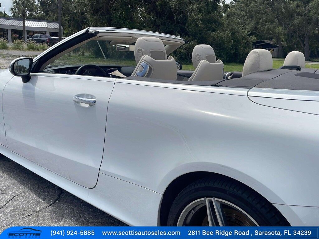 2018 Mercedes-Benz E-Class~AUTO START/STOP~BLIND SPOT WARNING~CONVERTIBLE SOFT TOP~DRIVER ASSISTANCE PACKAGE~HEATED SEATS~PREMIUM SOUND SYSTEM~SURROUND VIEW CAMERA E 400~CONVERTIBLE Sarasota FL