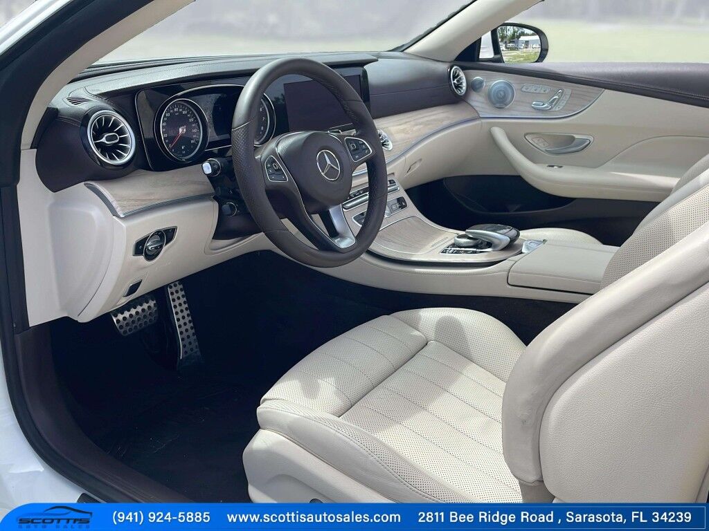 2018 Mercedes-Benz E-Class~AUTO START/STOP~BLIND SPOT WARNING~CONVERTIBLE SOFT TOP~DRIVER ASSISTANCE PACKAGE~HEATED SEATS~PREMIUM SOUND SYSTEM~SURROUND VIEW CAMERA E 400~CONVERTIBLE Sarasota FL
