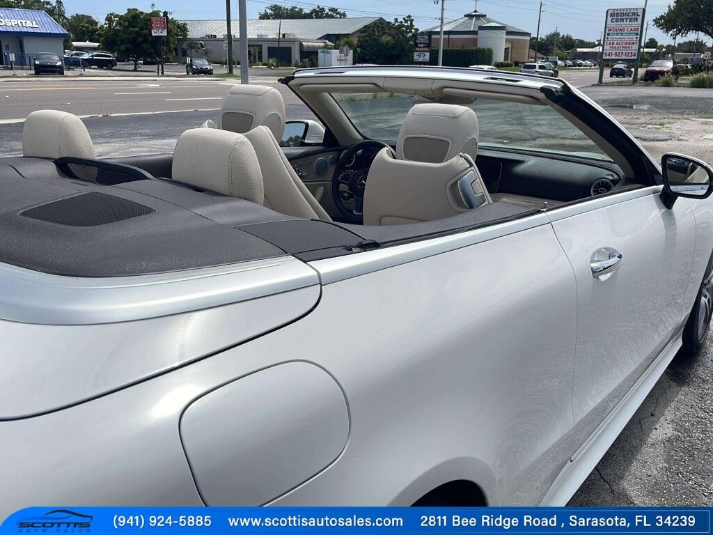 2018 Mercedes-Benz E-Class~AUTO START/STOP~BLIND SPOT WARNING~CONVERTIBLE SOFT TOP~DRIVER ASSISTANCE PACKAGE~HEATED SEATS~PREMIUM SOUND SYSTEM~SURROUND VIEW CAMERA E 400~CONVERTIBLE Sarasota FL
