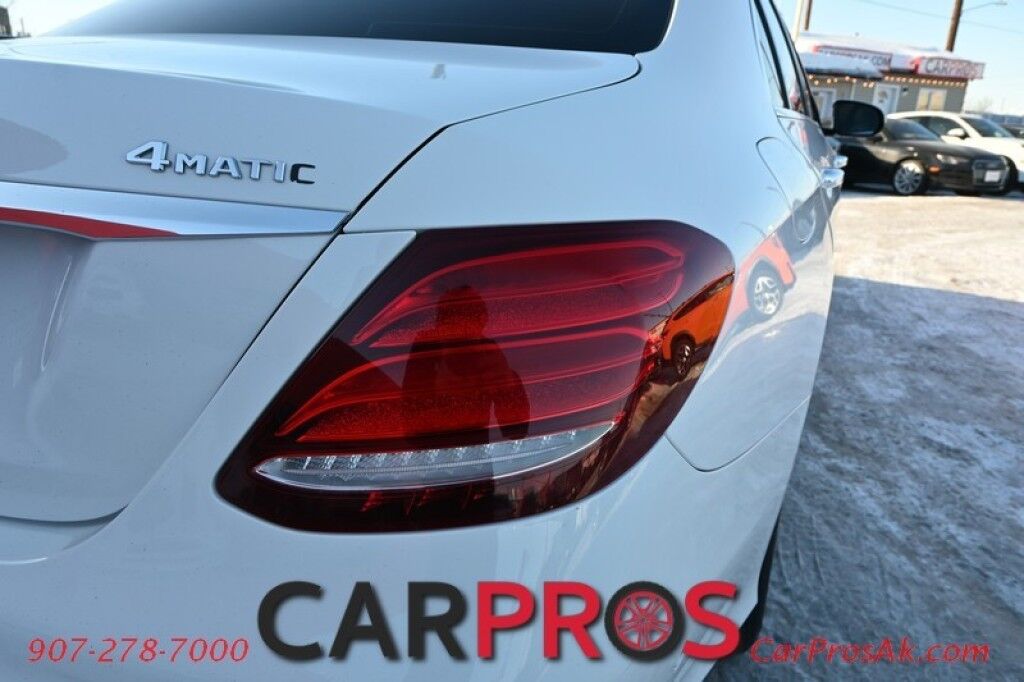2018 Mercedes-Benz E300 4Matic AWD - Premium I Pkg - Sport Pkg - Power & Heated Leather Seats - Heated Steering Wheel - Burmester Sound System - Sunroof - Navigation - Blind Spot Alert - Burl Walnut Wood Trim - Bluetooth - Backup Camera - Front & Rear Park Assist Anchorage AK