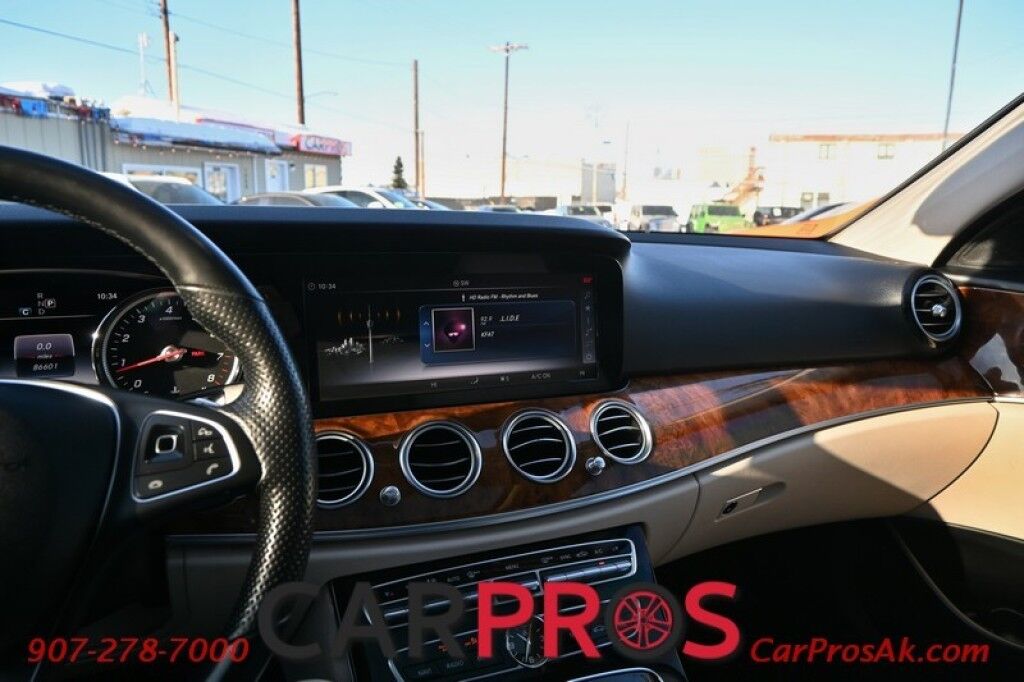 2018 Mercedes-Benz E300 4Matic AWD - Premium I Pkg - Sport Pkg - Power & Heated Leather Seats - Heated Steering Wheel - Burmester Sound System - Sunroof - Navigation - Blind Spot Alert - Burl Walnut Wood Trim - Bluetooth - Backup Camera - Front & Rear Park Assist Anchorage AK