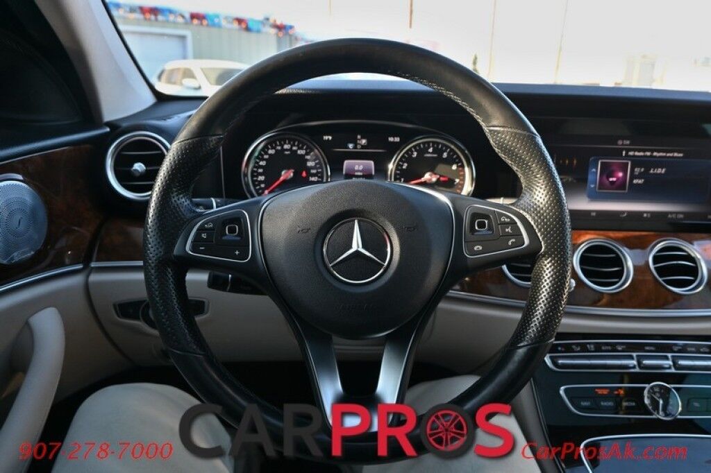 2018 Mercedes-Benz E300 4Matic AWD - Premium I Pkg - Sport Pkg - Power & Heated Leather Seats - Heated Steering Wheel - Burmester Sound System - Sunroof - Navigation - Blind Spot Alert - Burl Walnut Wood Trim - Bluetooth - Backup Camera - Front & Rear Park Assist Anchorage AK