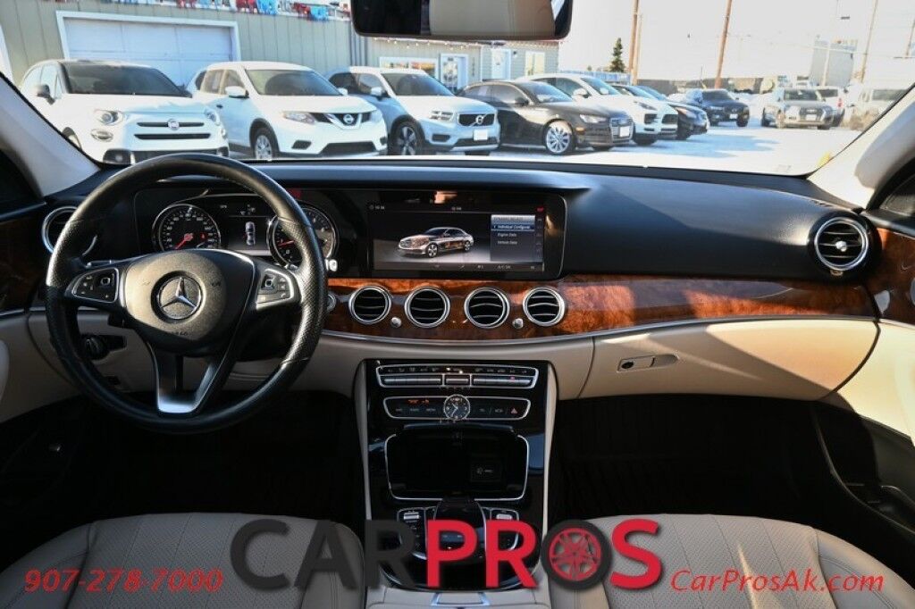 2018 Mercedes-Benz E300 4Matic AWD - Premium I Pkg - Sport Pkg - Power & Heated Leather Seats - Heated Steering Wheel - Burmester Sound System - Sunroof - Navigation - Blind Spot Alert - Burl Walnut Wood Trim - Bluetooth - Backup Camera - Front & Rear Park Assist Anchorage AK
