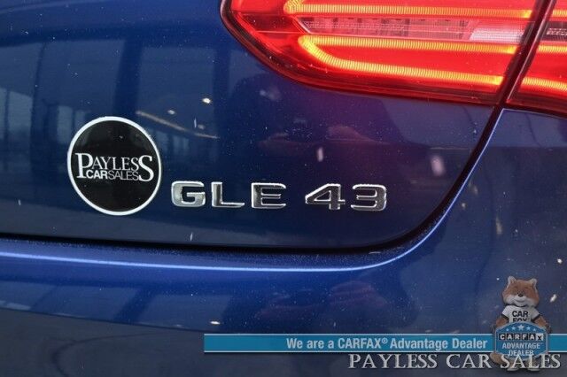 2018 Mercedes-Benz GLE 43 AMG / AWD / Premium III / Night Pkg / Front & Rear Heated Leather Seats / Heated Steering Wheel / Sunroof / Adaptive Cruise / Lane Departure & Blind Spot / 360 Camera / Tow Pkg / 2nd Set of Wheels & Tires Anchorage AK