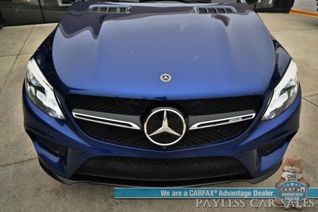 2018 Mercedes-Benz GLE 43 AMG / AWD / Premium III / Night Pkg / Front & Rear Heated Leather Seats / Heated Steering Wheel / Sunroof / Adaptive Cruise / Lane Departure & Blind Spot / 360 Camera / Tow Pkg / 2nd Set of Wheels & Tires Anchorage AK