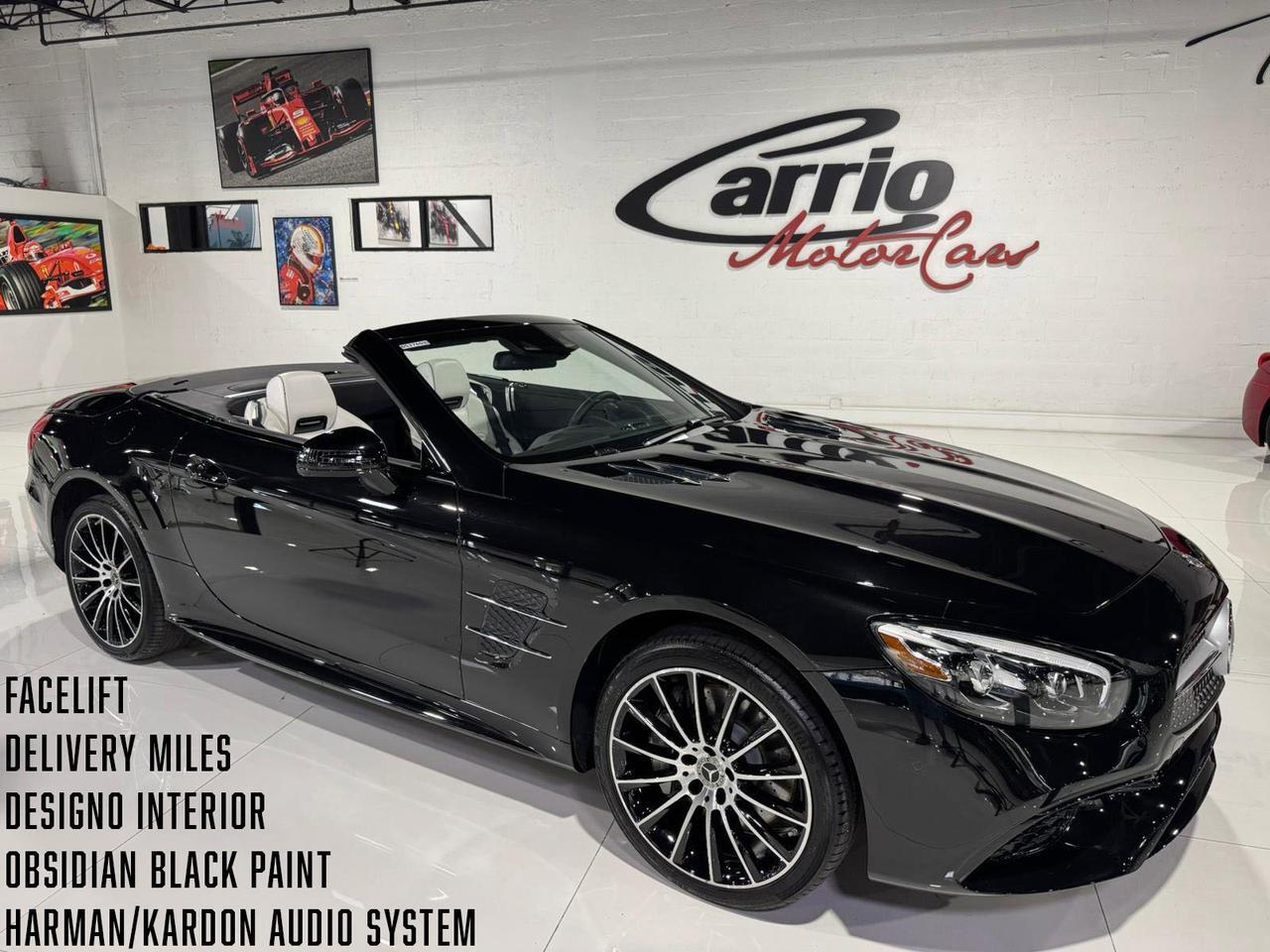 2018 Mercedes-Benz SL SL 550 DELIVERY MILES!! Obsidian Black paint, harman/kardon audio, designo interior AND MUCH MORE!!!