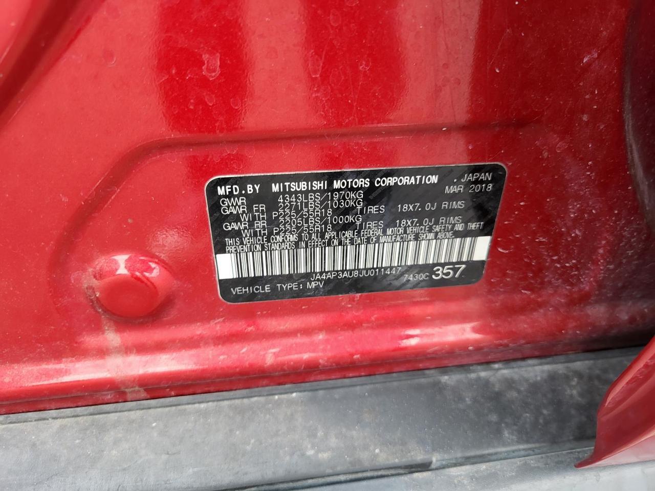 2018 Mitsubishi Outlander Sport ES 2.0 CVT Beeville TX