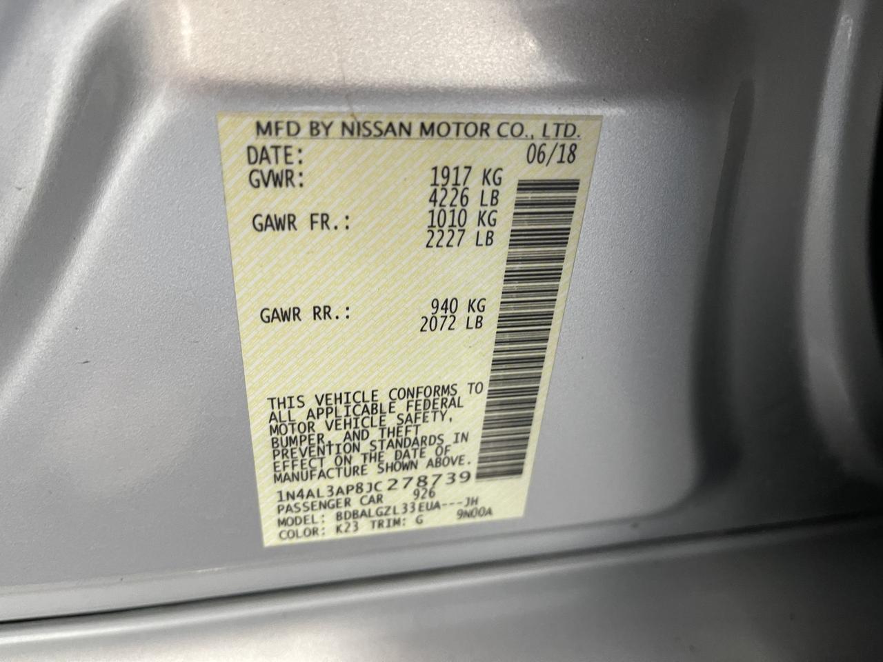 2018 NISSAN ALTIMA 2.5; 2.5 S; 2 Kansas City MO