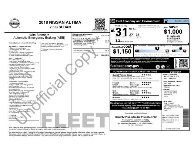 2018 Nissan Altima 2.5 S Raleigh NC