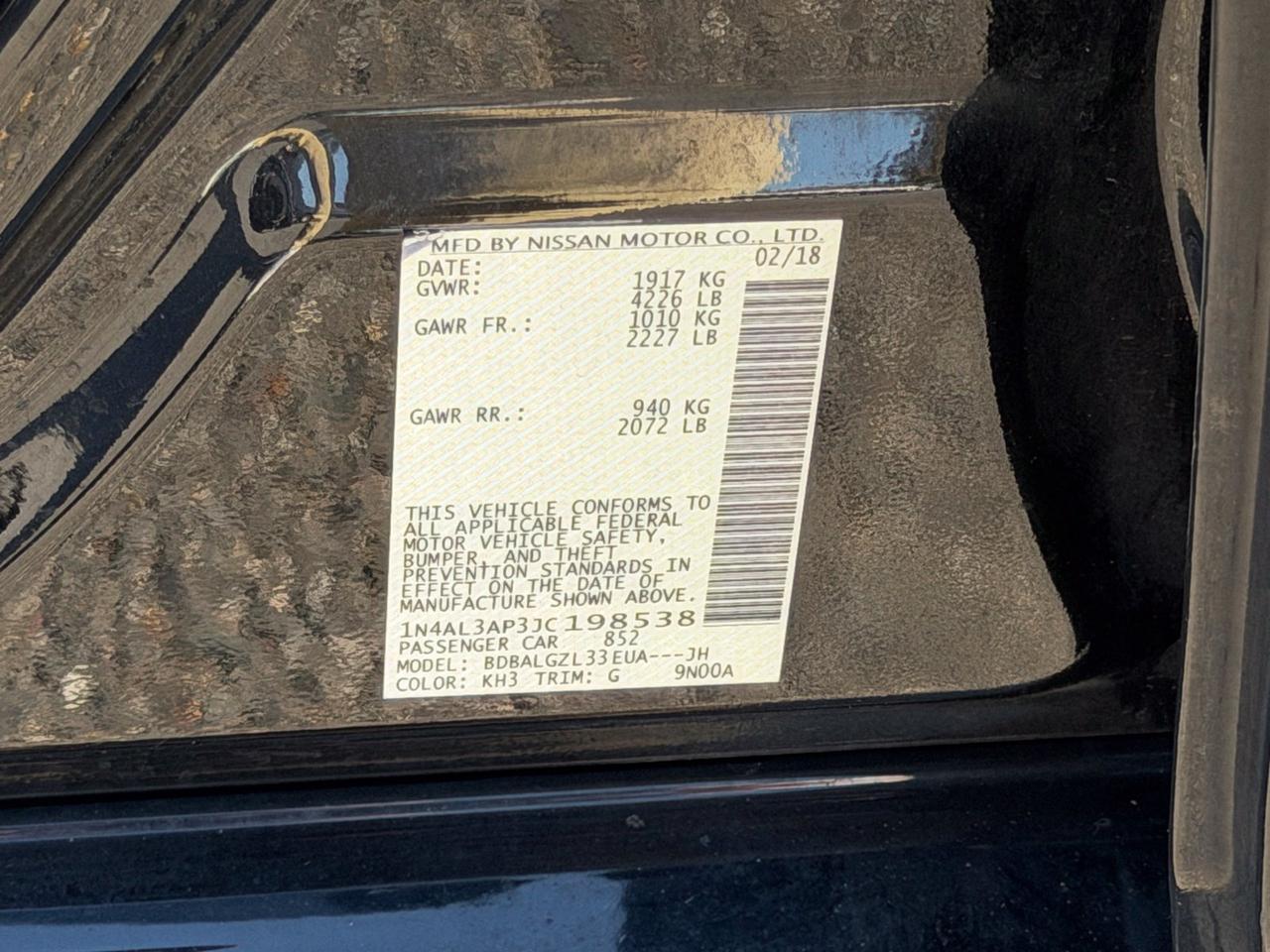 2018 Nissan Altima 2.5 S Springfield VA