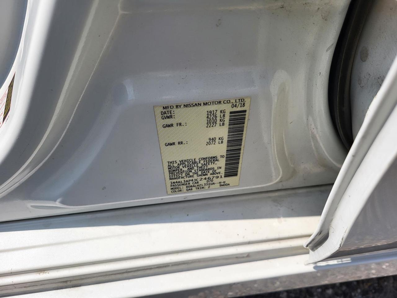2018 Nissan Altima 2.5 SR Sedan Beeville TX