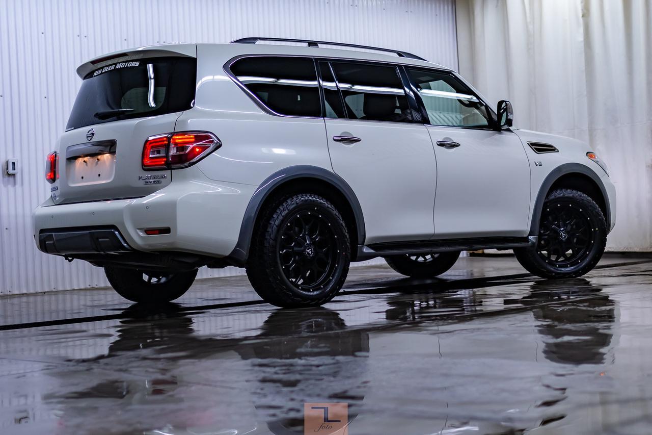 2018 Nissan Armada AWD Platinum Reserve Leather Roof Nav TV's Red Deer AB