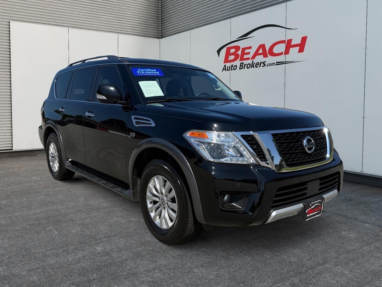 2018 Nissan Armada SV, HEATED SEATS, POWER 3RD ROW, TOW PACKAGE, RUNNING BOARDS, BLUETOOTH, NAVIGATION, POWER LIFTGATE, BACKUP CAMERA, POWER MIRRORS, ONLY 1 ONWER, ROOM FOR EVERYONE!
