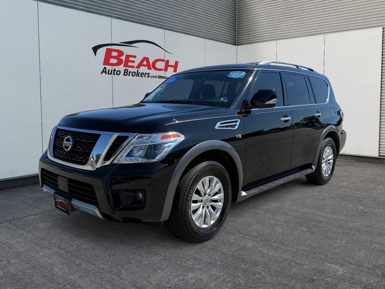2018 Nissan Armada SV, HEATED SEATS, POWER 3RD ROW, TOW PACKAGE, RUNNING BOARDS, BLUETOOTH, NAVIGATION, POWER LIFTGATE, BACKUP CAMERA, POWER MIRRORS, ONLY 1 ONWER, ROOM FOR EVERYONE!