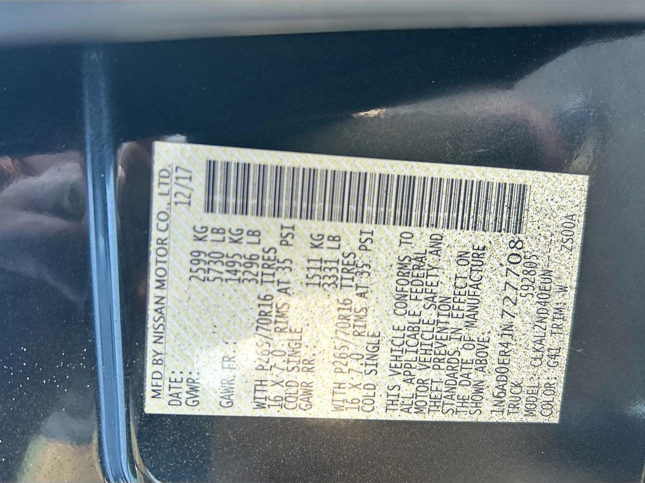 2018 Nissan Frontier Crew Cab 4x2 SV V6 Auto Venice FL