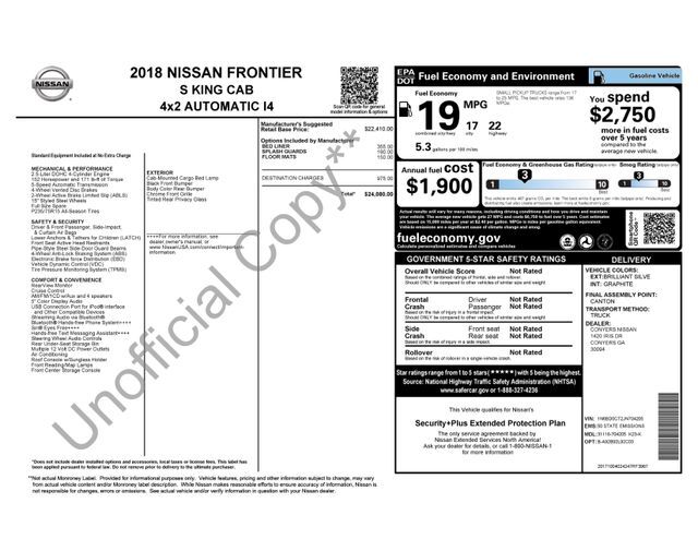 2018 Nissan Frontier S Raleigh NC