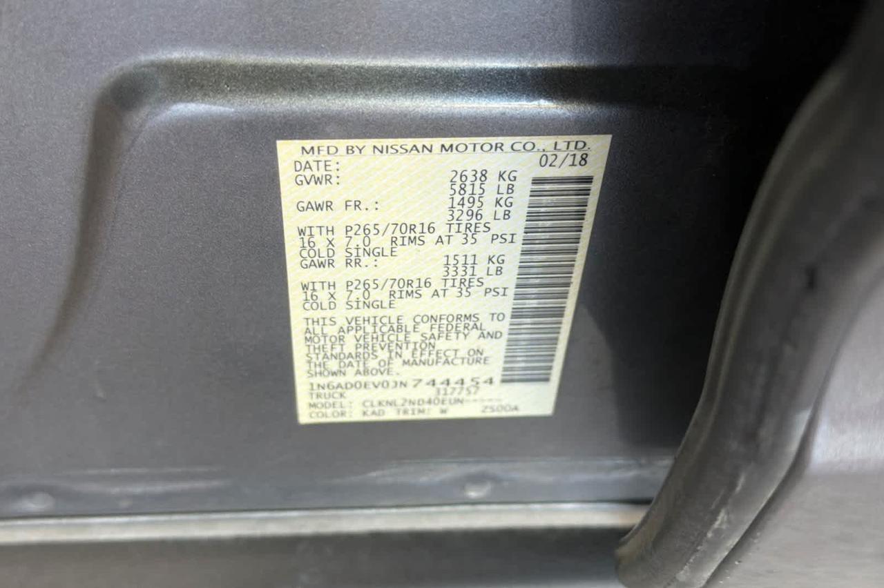 2018 Nissan Frontier SV V6 Roseville CA