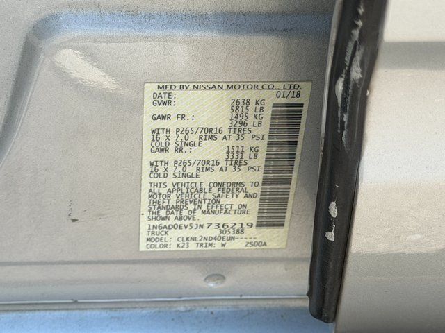 2018 Nissan Frontier SV Springfield VA