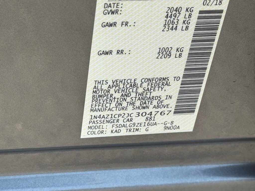 2018 Nissan Leaf SL Chantilly VA