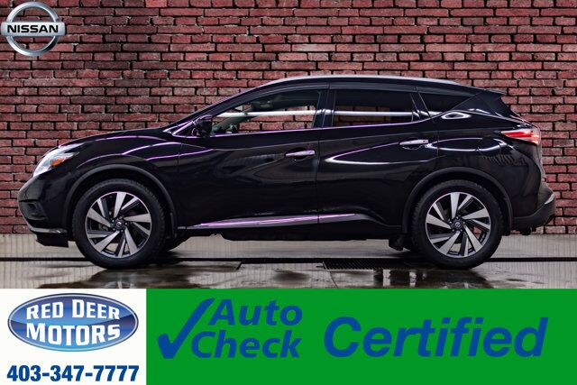 2018 Nissan Murano AWD Platinum Leather Roof Nav BCam Red Deer AB