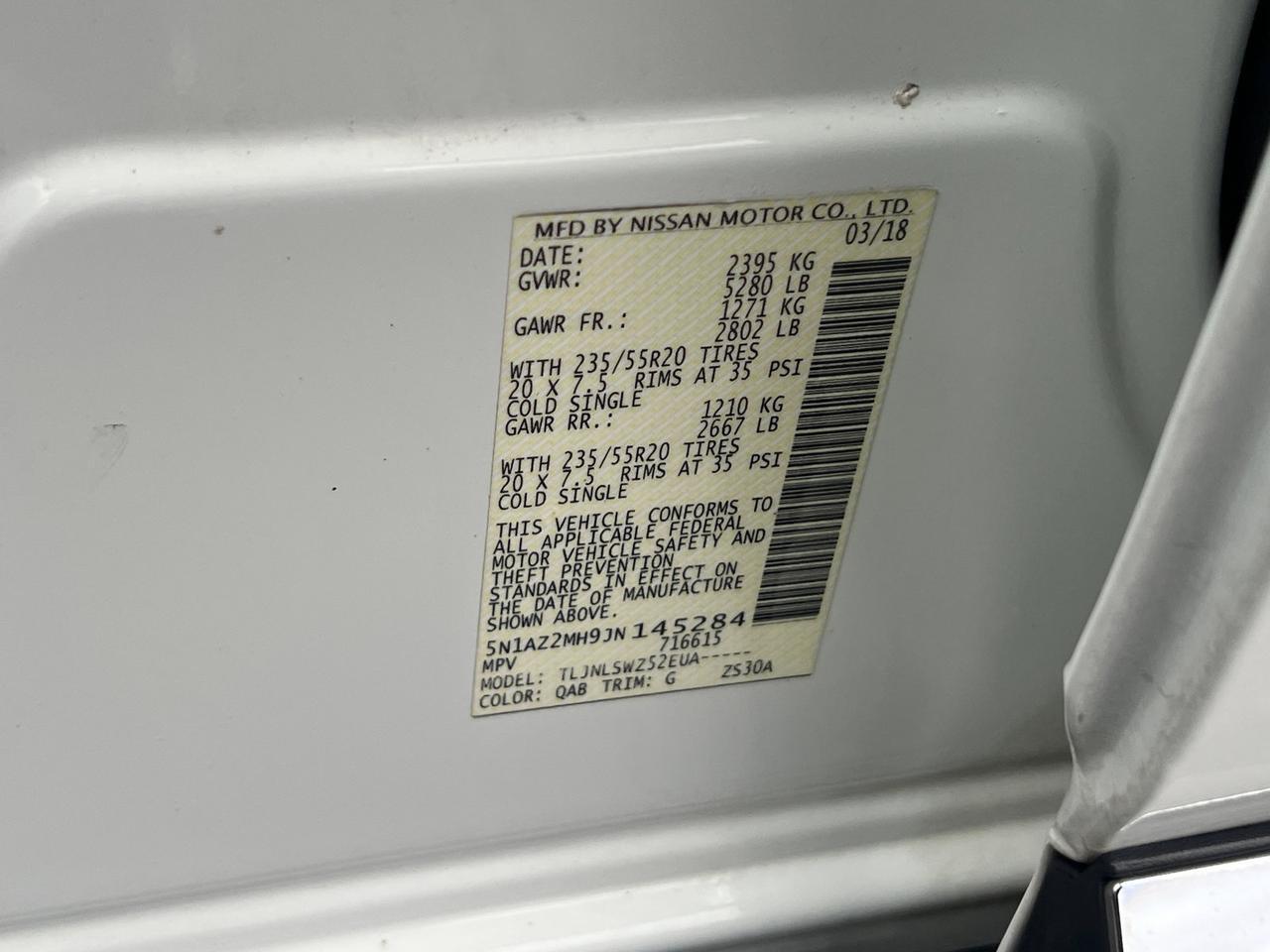 2018 Nissan Murano Platinum Hagerstown MD