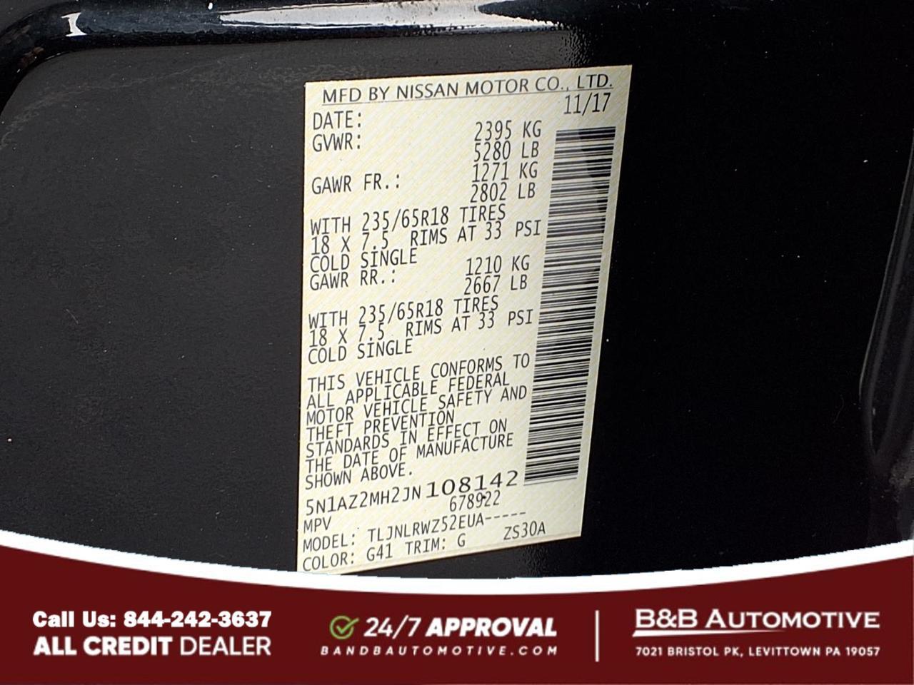 2018 Nissan Murano SL Levittown PA