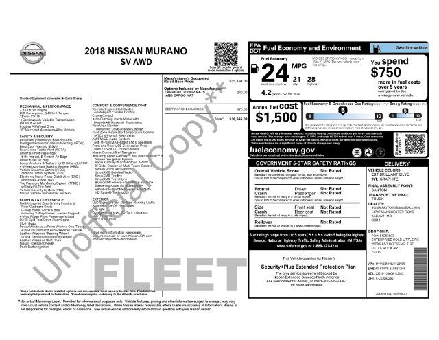 2018 Nissan Murano SV Raleigh NC
