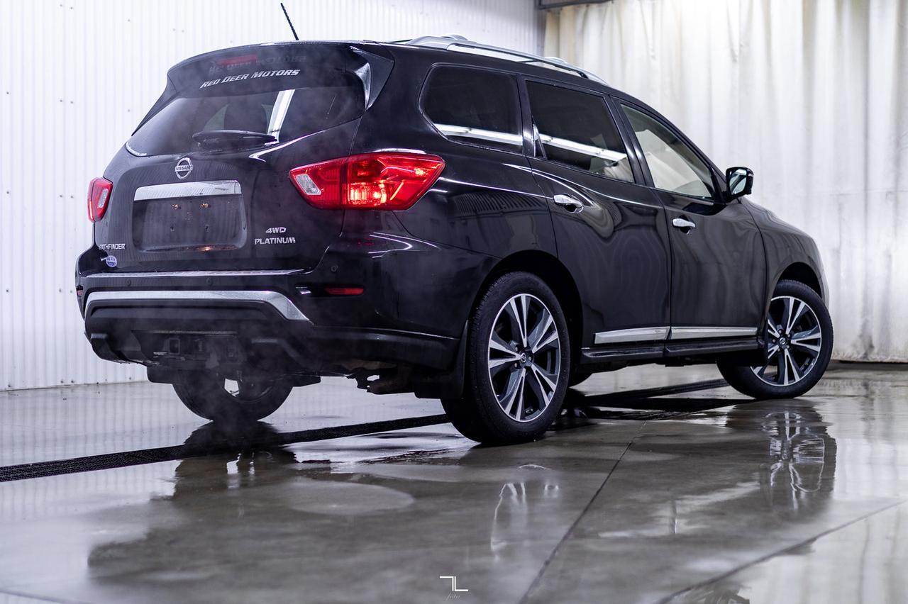 2018 Nissan Pathfinder AWD Platinum Leather Roof Nav BCam Red Deer AB