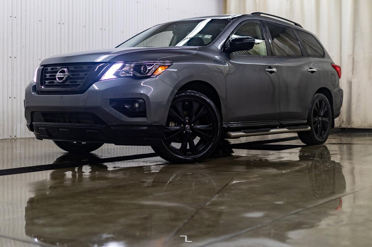 2018 Nissan Pathfinder AWD SL Midnight Edition Leather Roof Nav BCam Red Deer AB