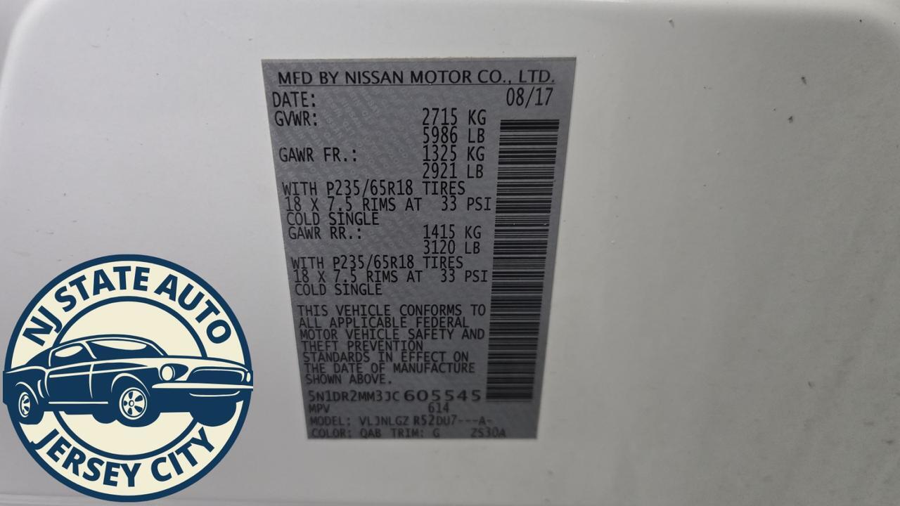 2018 Nissan Pathfinder SL Jersey City NJ