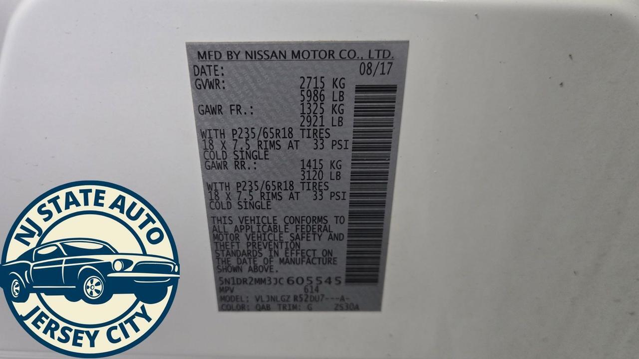 2018 Nissan Pathfinder SL Jersey City NJ