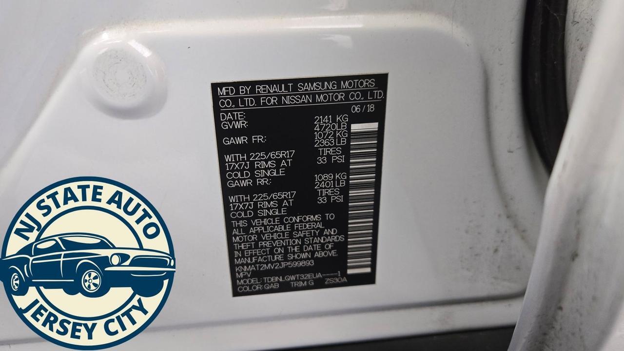 2018 Nissan Rogue SV Jersey City NJ