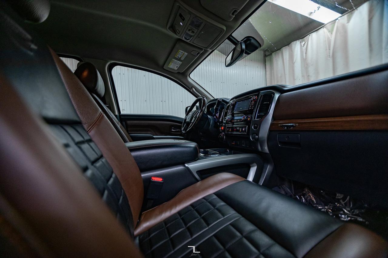 2018 Nissan Titan 4x4 Crew Cab Platinum Reserve Leather Nav BCam Red Deer AB