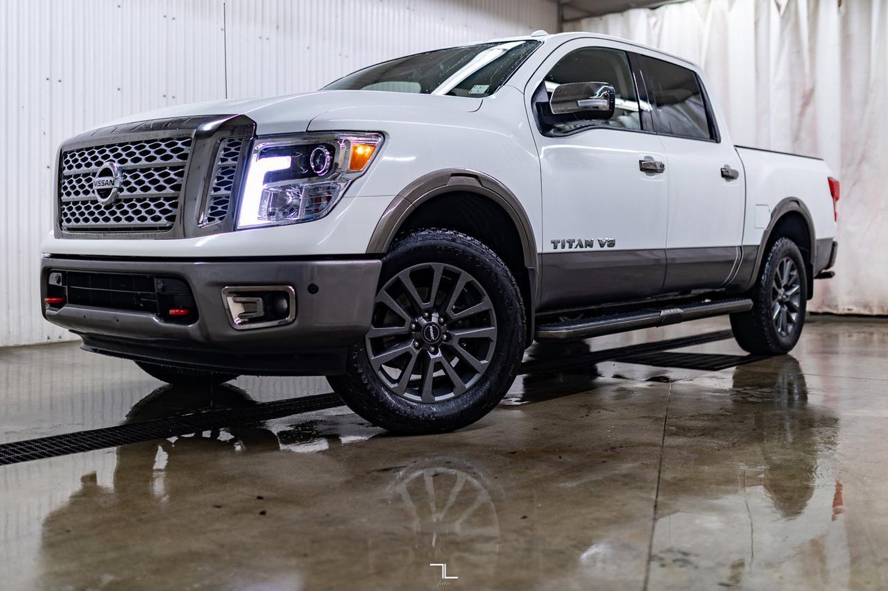 2018 Nissan Titan 4x4 Crew Cab Platinum Reserve Leather Nav BCam Red Deer AB