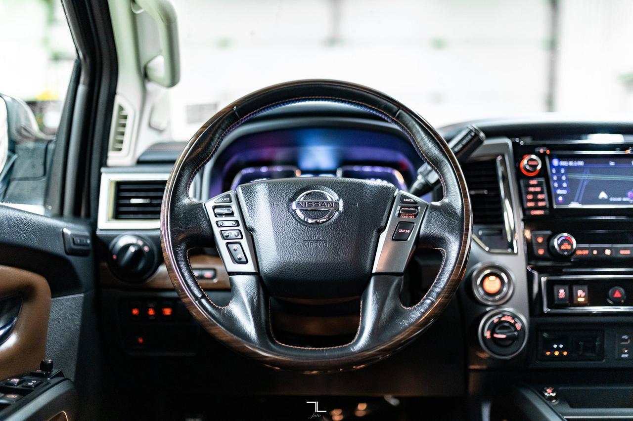 2018 Nissan Titan 4x4 Crew Cab Platinum Reserve Leather Nav BCam Red Deer AB