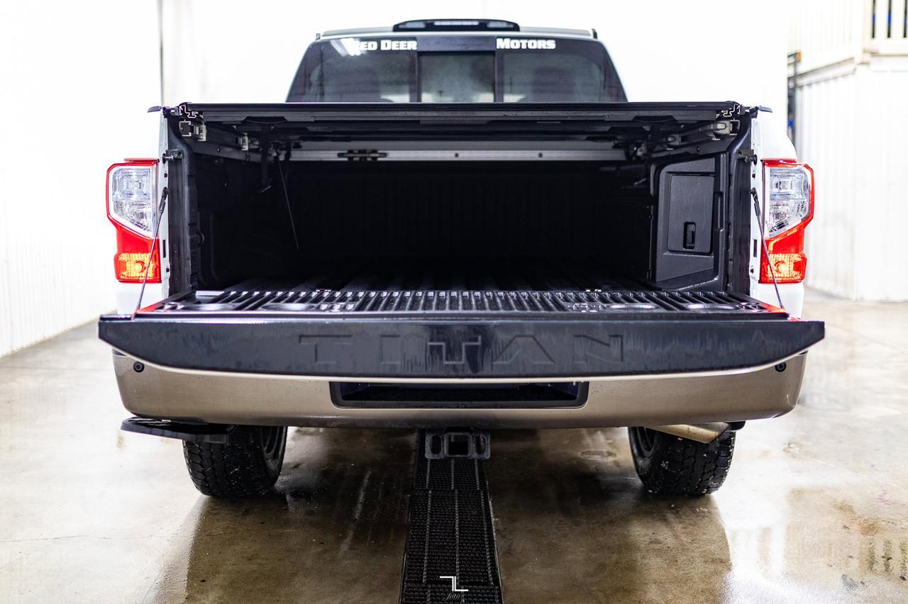 2018 Nissan Titan 4x4 Crew Cab Platinum Reserve Leather Nav BCam Red Deer AB