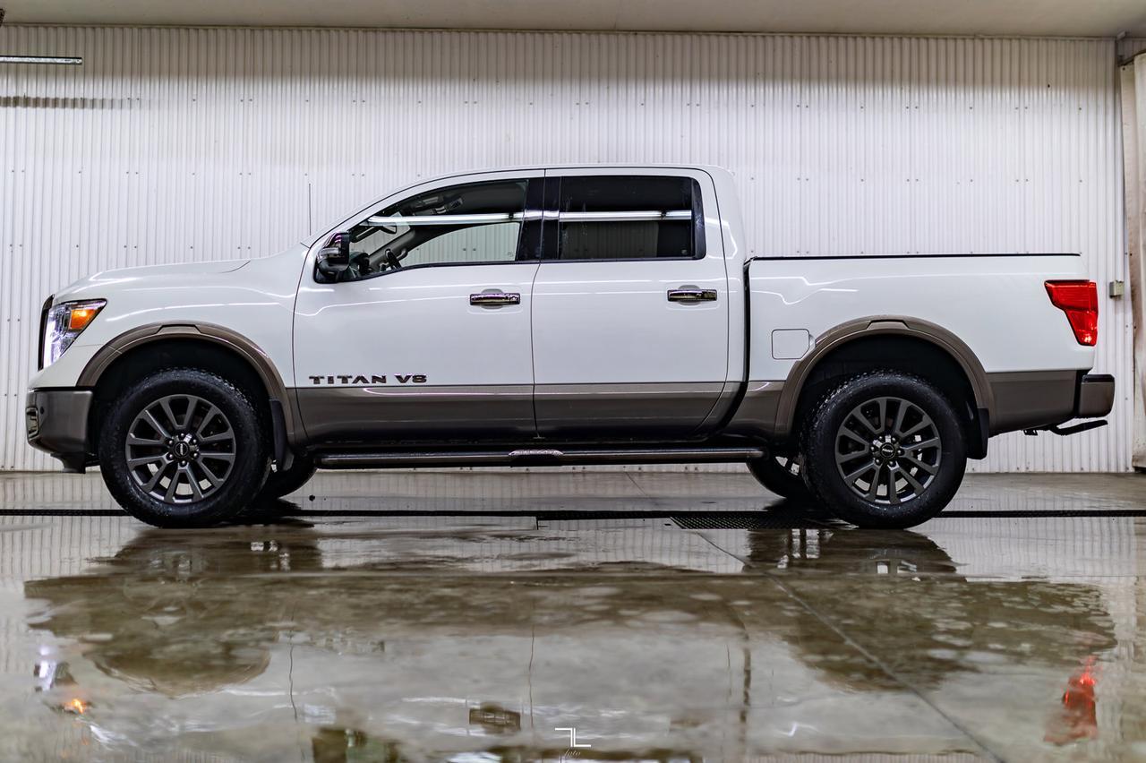 2018 Nissan Titan 4x4 Crew Cab Platinum Reserve Leather Nav BCam Red Deer AB