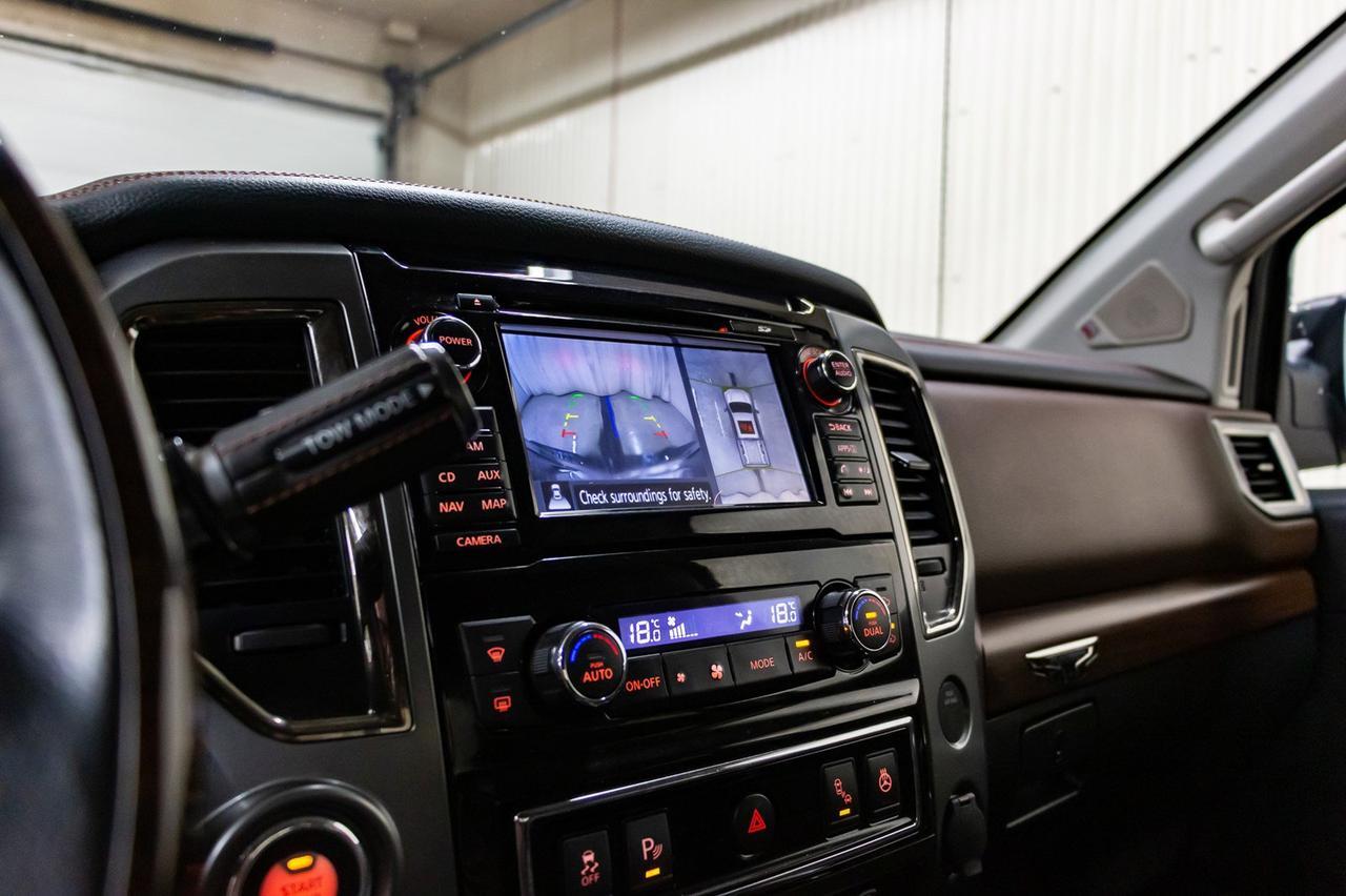 2018 Nissan Titan 4x4 Crew Cab Platinum Reserve Leather Nav Bcam Red Deer AB