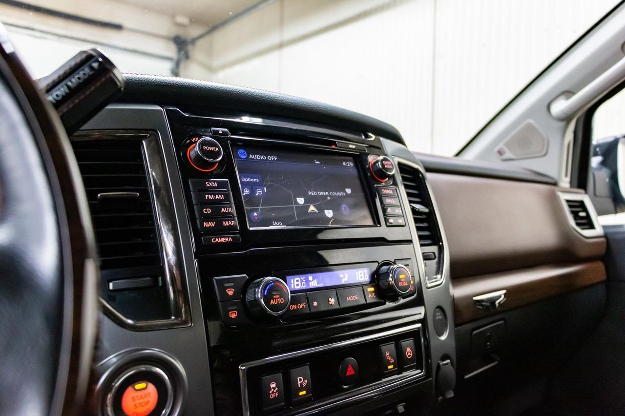 2018 Nissan Titan 4x4 Crew Cab Platinum Reserve Leather Nav Bcam Red Deer AB