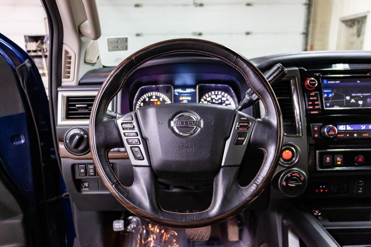 2018 Nissan Titan 4x4 Crew Cab Platinum Reserve Leather Nav Bcam Red Deer AB