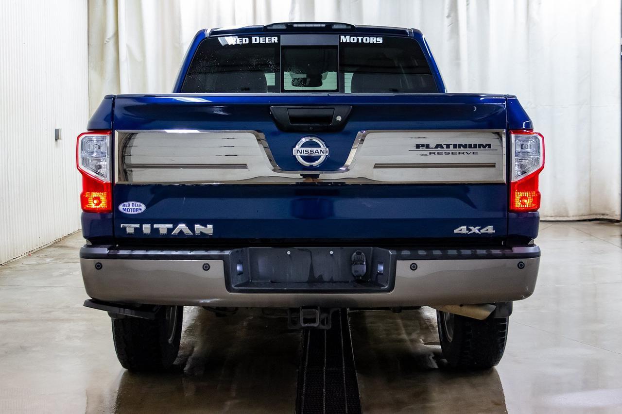 2018 Nissan Titan 4x4 Crew Cab Platinum Reserve Leather Nav Bcam Red Deer AB