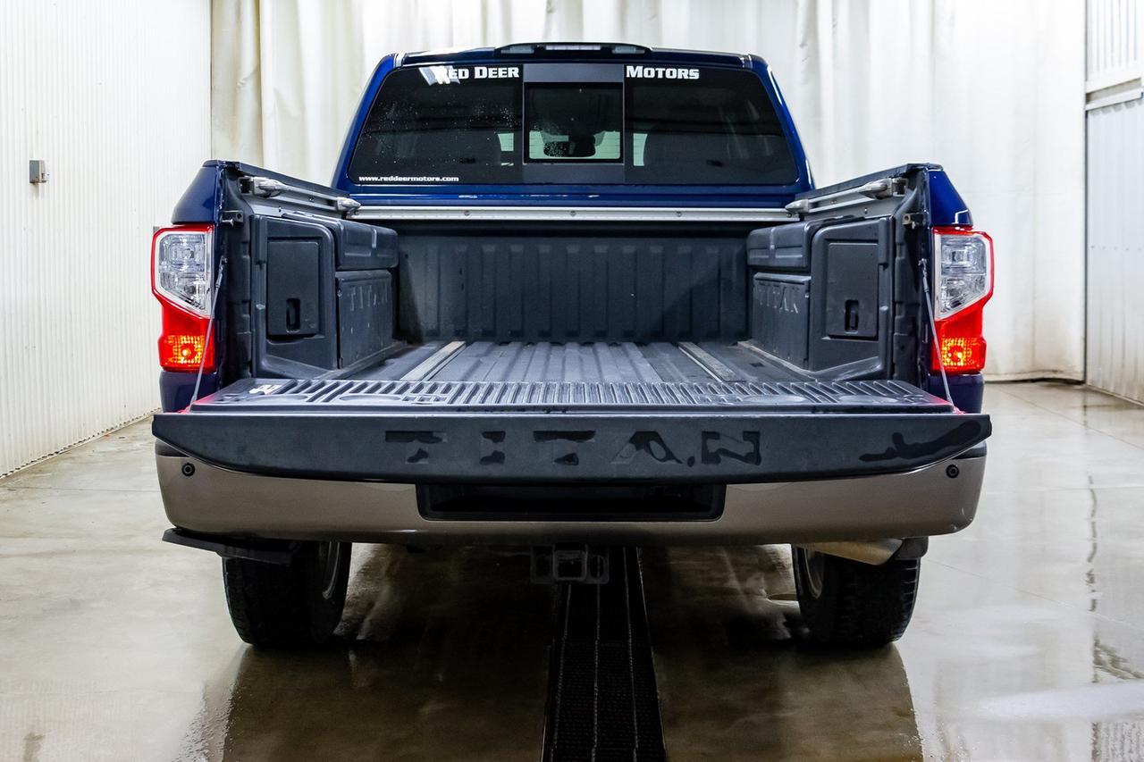 2018 Nissan Titan 4x4 Crew Cab Platinum Reserve Leather Nav Bcam Red Deer AB