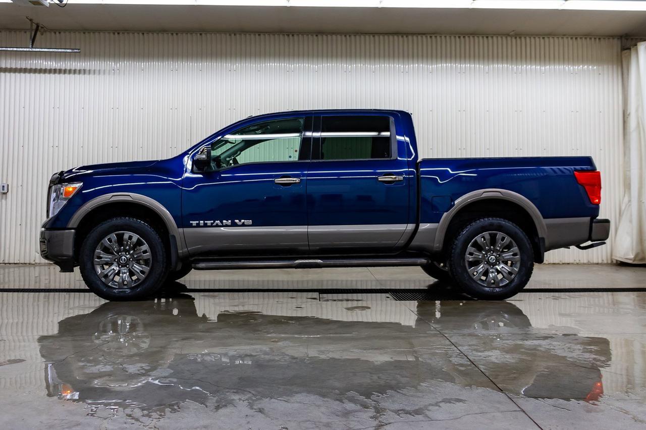 2018 Nissan Titan 4x4 Crew Cab Platinum Reserve Leather Nav Bcam Red Deer AB