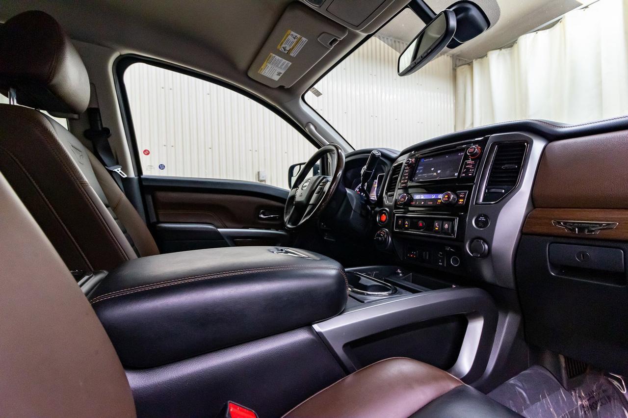 2018 Nissan Titan 4x4 Crew Cab Platinum Reserve Leather Nav Bcam Red Deer AB