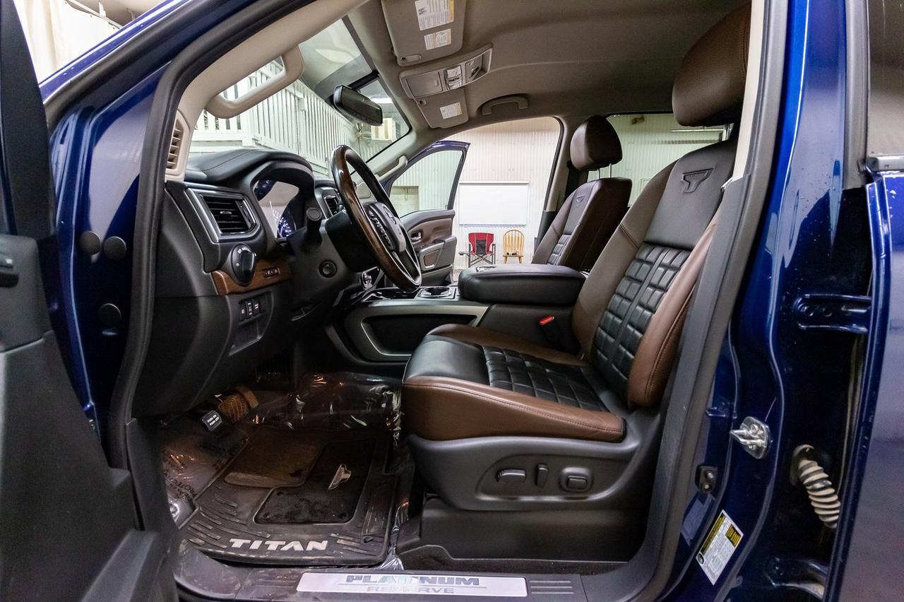 2018 Nissan Titan 4x4 Crew Cab Platinum Reserve Leather Nav Bcam Red Deer AB