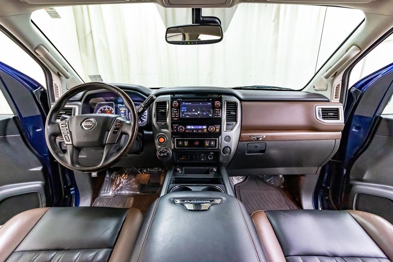 2018 Nissan Titan 4x4 Crew Cab Platinum Reserve Leather Nav Bcam Red Deer AB