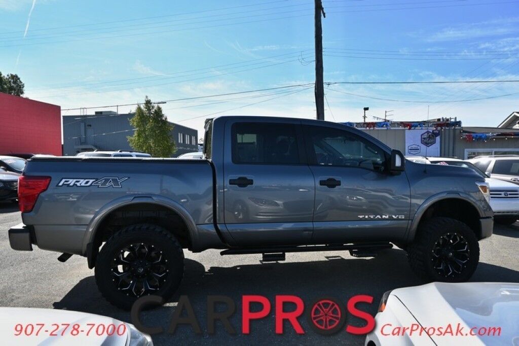 2018 Nissan Titan PRO-4X - Lifted - Fuel Wheels - 35in Tires - PRO-4X Utility Package - Comfort & Convenience Package - 5.6L V8 - 4X4 - Crew Cab - Pust To Start w/ Keyless Entry - Tow Package - 1 Owner Anchorage AK